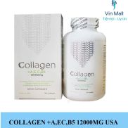 Viên Uống Đẹp Da Collagen +AEC B5 12000MG USA - Hộp 180 Viên