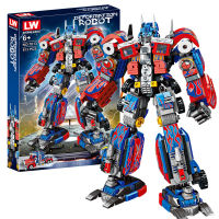 ProudNada Toys ตัวต่อเลโก้ เลโก้ ทรานส์ฟอร์มเมอร์ส ออพติมัส ไพรม์ 2in1 LW TRANSFORMERS DEFORMATION ROBOT 813 PCS 7013