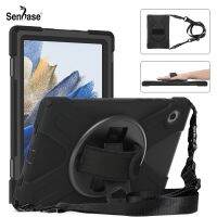 Shockproof Kids Safe PC Silicon Stand Cover For Samsung Galaxy Tab A8 10.5 inch 2021 SM-X200 SM-X205 Case With Shoulder Strap