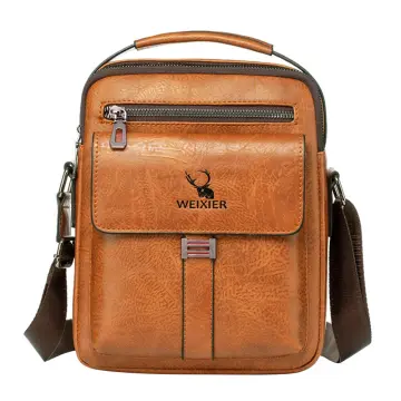 WEIXIER Small Shoulder Bag for Men Leather Crossbody India