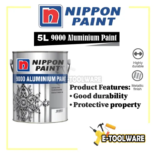 Nippon Paint 9000 Aluminium Paint 5L | Lazada