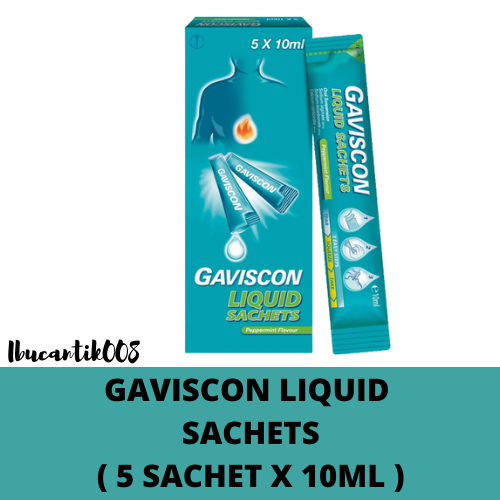 Gaviscon Liquid Sachets 5 Sachet X 10ml Lazada