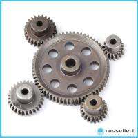 RUSSELLERT 5รูปแบบ21ตันรถบรรทุกความแตกต่างโลหะ1/10ชิ้นส่วน RC เกียร์ Motor Pinion เกียร์หลักไม่จำกัดฟันเหล็ก