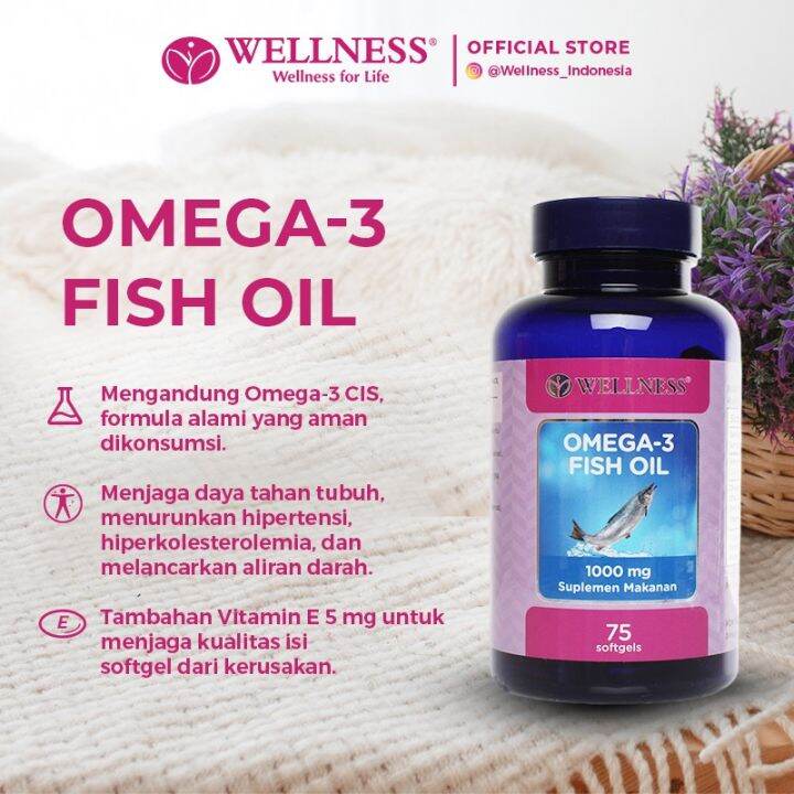 Wellness Omega 3 1000mg (75) Lazada Indonesia