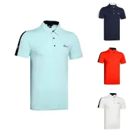 Titleist Mizuno W.ANGLE Malbon Le Coq Amazingcre Master Bunny G4☊┋  Golf mens short-sleeved golf clothes T-shirt breathable breathable quick-drying wet-wicking POLO shirt outdoor sportswear