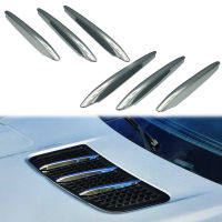 Chrome Hood Vent Grill Fin Trims For Mercedes Benz AMG R172 SLK SLC 2011 Car Exterior Engine Outlet Bonnet Cover Decor Strip