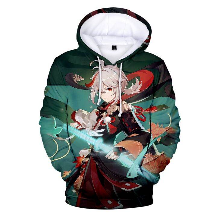 Kaedehara Kazuha Anime Genshin Impact 3d Printed Hoodie Men Women