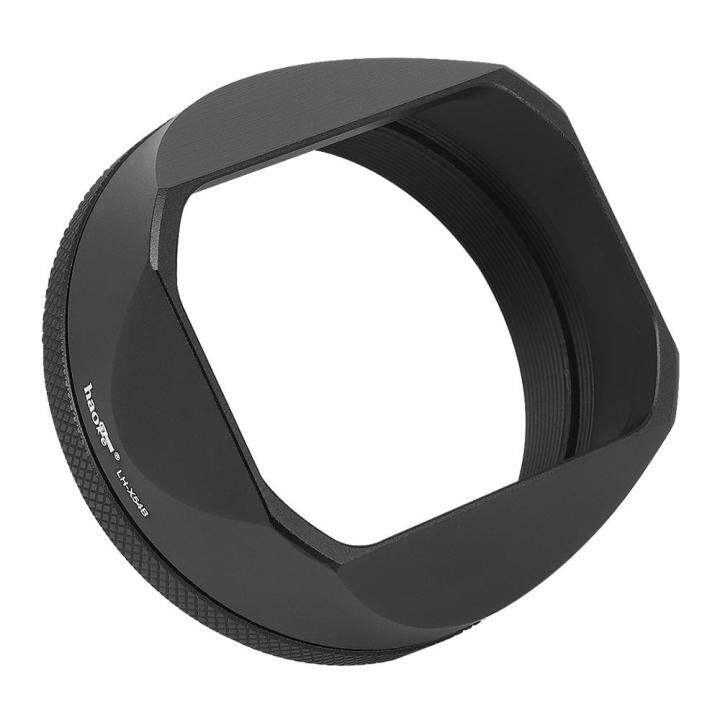 Haoge Lh X B Square Metal Hood With Mm Adapter Ring For Fujifilm