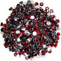 All Sizes Colors Flatback Round Rhinestone Glittler Resin Strass Stones Stickers Nail Art Decoration Glue On Crystal Beads