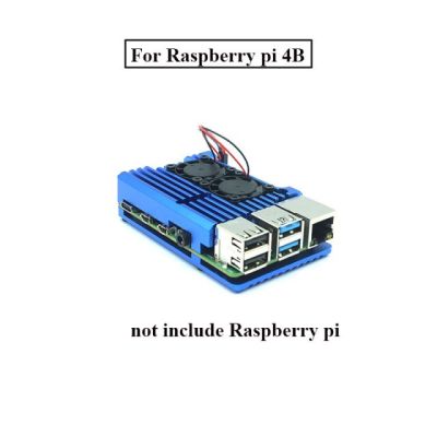 【✱2023 HOT✱】 fuchijin77 Raspberry Pi 4 Model B เคสอะลูมิเนียมอัลลอย Cnc พัดลมคู่กรอบหุ้มโลหะ5สีพร้อมอ่างความร้อนสำหรับ Raspberry Pi 4b/3b/3b