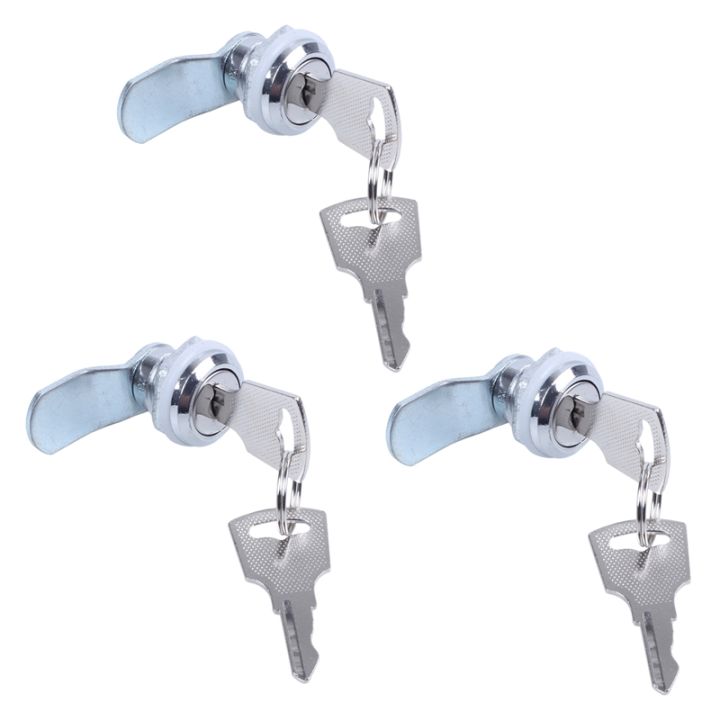 3x-useful-cam-locks-for-lockers-cabinet-mailbox-drawers-cupboards-keys