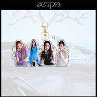 เคป็อป1ชิ้นอัลบั้มใหม่ Aespa ห่วงโซ่อะครีลิกพวงกุญแจกระเป๋าเครื่องประดับฤดูหนาวแฟนๆคอลเลกชันพวงกุญแจ