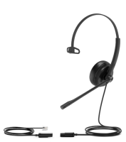 Yealink Headset รุ่น YHS34 Lite Mono หูฟังข้างเดียวสำหรับหัวโทรศัพท์แบบคาดหัว หมุนสลับเป็นหูซ้ายได้ นุ่มสบายด้วยฟองน้ำที่ถอดเปลี่ยนได้