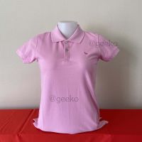 Polo women เสื้อโปโลผู้หญิง สีชมพูอ่อน เป็นทรงเข้ารูป ลูกค้า 99% ได้รับของแล้วสั่งซื้อซ้ำอีก มีบริการเก็บเงินปลายทาง ผ้าดี เนื้อนิ่ม ด้วยผ้า TC เกรดดี ไม่ย้วย ไม่หด ผ้ารีดเรียบง่าย ระบายอากาศได้ดี ใส่สบาย ไม่ระคายผิว ซักแล้วไม่เป็นขน