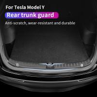 For Tesla Model Y 2019-2022 2023 Rear trunk Protective pad TPU protection board Anti-scratch and anti-wear Car accessories Cables Converters