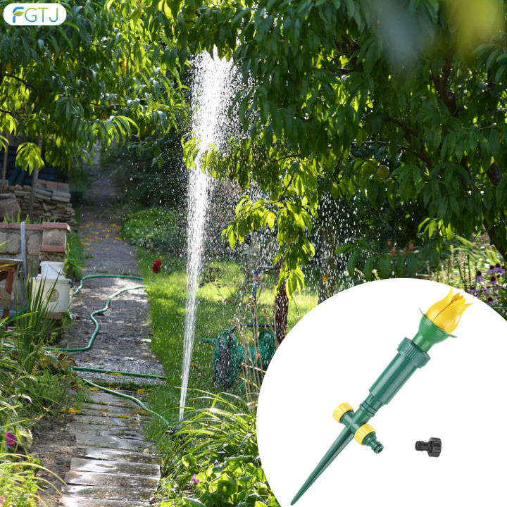 สปริงเกอร์สนามหญ้าสวนรูปดอกทิวลิป-fgtj-สปริงเกลอร์เครื่องพ่นละอองน้ำสนามหญ้าที่อ่อนโยนสำหรับรดน้ำสวนกลางแจ้ง