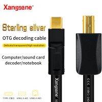 xangsane 4n sterling silver typec cable usbc otg usb cable mixer computer mobile phone dac cable usb data cable