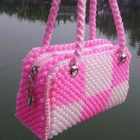 กระเป๋าสำเร็จรูป beaded hand-held มือถือ mommy กระเป๋า กระเป๋าถือสตรี กระเป๋าถือ ไหล่ crossbody bead bag กระเป๋ามุก