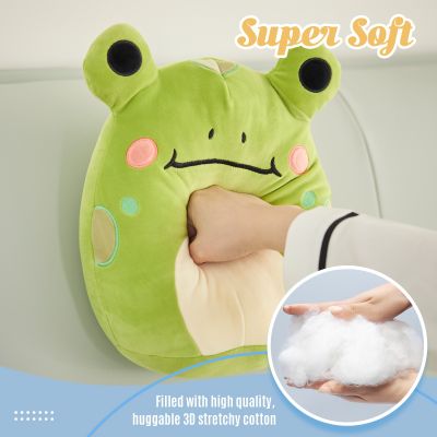 ✚✙℡ Frog Doll Plush Throw Pillows for Sleep PP Cotton Love ly Cute Kawaii Stuffed Toys Birthday Festival Gift Chair Sofa Bed Pillow