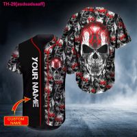 asdsadsaaff Plstar cosmos sangue prata crânio nome Personalizado 3d todo impresso camisas camisa de beisebol unisex ต้นฉบับ bqs08