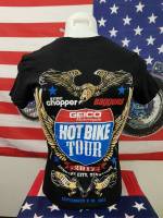 เสื้อยืดวินเทจ เสื้อยืดลายHOT BIKE TOUR ปี2017