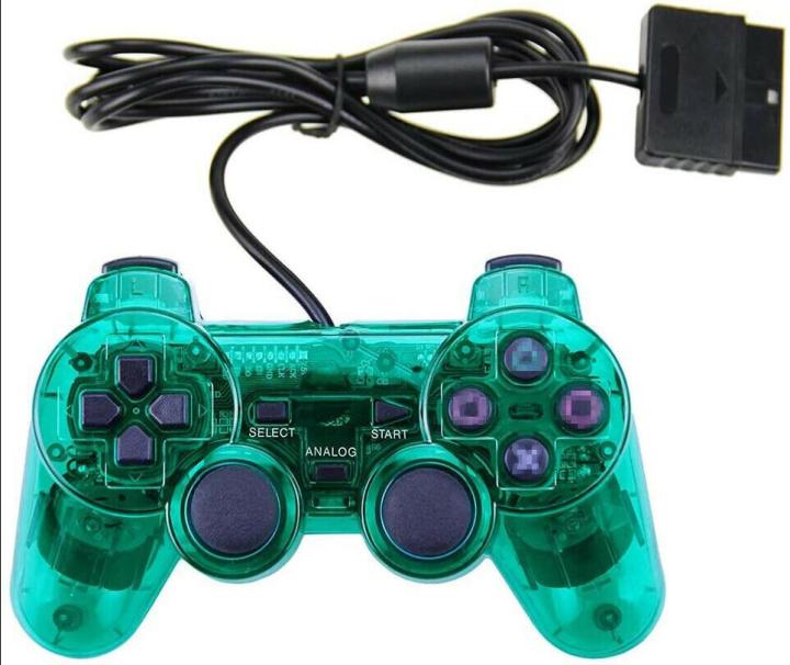 เกมแพดมีสายสำหรับ-sony-คอนโทรลเลอร์-ps2สำหรับ-sony-ps2-psx-จอยสติ๊กสำหรับ-sony-psone-จอยใหม่เอี่ยมจอยควบคุมเกมคอนโทรลเลอร์แบบมีสาย