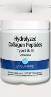 Lake Avenue Nutrition, Hydrolyzed Collagen Peptides, Type I &amp; III, Unflavored, 7.05 oz (200 g)