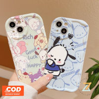 เคส VIVO Y27 Y36 Y35 Y22 T1 Y02 5G Y21T Y33T T1X Y12S Y16 Y21S Y15S Y01 Y21A Y11 Y51 Y12 Y21 Y20 Y30 Y20S Y12A เคสโทรศัพท์ Y22S Y72 Y15 Y91C Y1S การ์ตูนน่ารักสีน้ำเงินปาชาสีน้ำเงินซิลิโคนของสุนัข