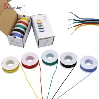 20awg 30m/box high quality Flexible Silicone Stranded tinned copper Cable wire 5 color in a box Mix Electrical line