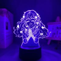 ✐ Anime Shadows House Barbie Led Night Light for Room Decor Nightlight Birthday Gift Bedside 3d Led Lamp Shadows House Manga Waifu