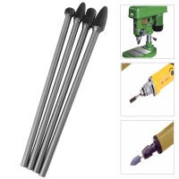 4pcs R-otary Files Cemented Carbide Double Cut Burr Set 6mm Shank Metalworking Durable Tool