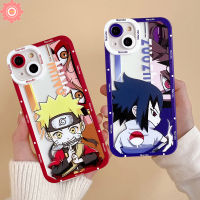 ใช้ได้กับ iPhone 11 13 12 14 Pro Max XR X 7 14 8 Plus XS Max 6S 6 Plus SE 2020การ์ตูน Uchiha Sasuke อนิเมะนารูโตะ Tpu นุ่ม