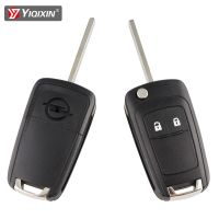 YIQIXIN 2ปุ่มเหมาะสำหรับบูอิค OPEL VAUXHALL Zafira เครื่องหมายแอสตราโฮลเดนซองใส่กุญแจรถรีโมท Fob เคสปกปิดพับได้ใบมีด HU100