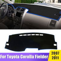 Anti-UV Car Dashboard Cover, Evite Light Mats, Sun Shade Taes, Acessórios Para Toyota Corolla, Fielder 2007, 2008, 2009, 2010, 2011