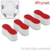 【LZ】✳♞  4Pcs/lot Antislip Toilet Cover Gasket Bumper Self-adhesive Seat Cushioning Pads Provides A Great Buffering 2x2x5 Cm