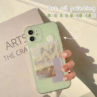 Apple เคสโทรศัพท์มือถือลายฉลากภาพวาดสีน้ำมันสไตล์วรรณกรรม iPhone 14/13/12/11/X/x/xr 12รูปแบบฉลาก12 Pro Max ซิลิโคน14 Plus ที่เรียบง่ายและเคสมือถืออย่างใสเคส13 Mini ที่มีการป้องกันเคสนิ่มฤดูใบไม้ร่วง