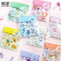 45 PcsPack Mohamm Kawaii Decoracion Journal Cute Diary Flower Stickers Scrapbooking Flakes