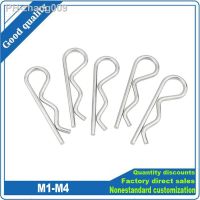 5/10pcs Steel R Type Spring Cotter Pin M1 M1.2 M1.6 M1.8 M2 M2.5 M3 M3.5 M4 Wave Shape Split Clip Clamp Hair Tractor Pin for Car