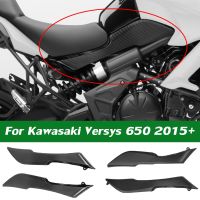 ผงซักฟอกปลอกคอกันสุนัขเลียถังแก๊สแผงด้านข้างที่นั่งสำหรับ Kawasaki Versys อุปกรณ์เสริม650 Moto KLE 650คาร์บอนไฟเบอร์2022 2015-2021