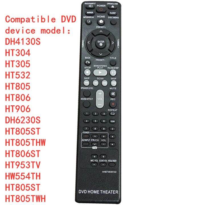 new-remote-control-akb73636102-for-lg-dvd-home-theater-akb37026852-dh4130s-ht304-ht305-ht532-ht805-ht806-ht906-dh6230s-ht805st-ht805thw-ht806st-ht953tv-hw554th-ht805st-ht805twh