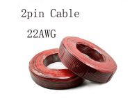 20m/lot  2pin Red Black cable  Tinned copper 22AWG  PVC insulated wire  Electronic cable  LED cable  20meters freeshipping Wires Leads Adapters