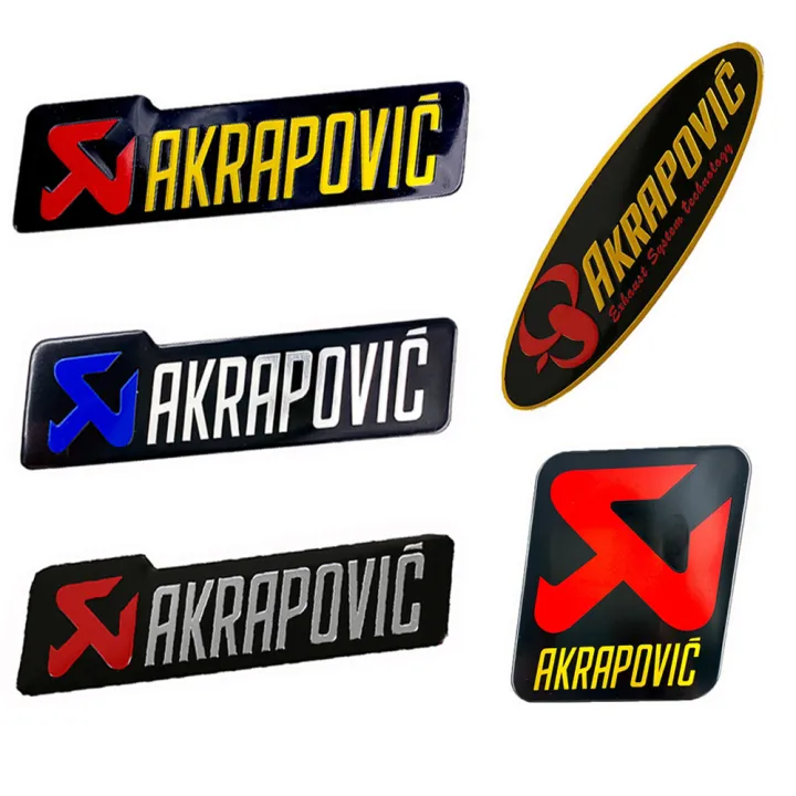 Motorcycle Akrapovic Aluminium Heat-resistant Exhaust Pipes Sticker 