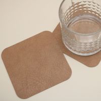 【CC】☾  Cowhine Coasters Resistant Stain to Cup Insulation Placemat