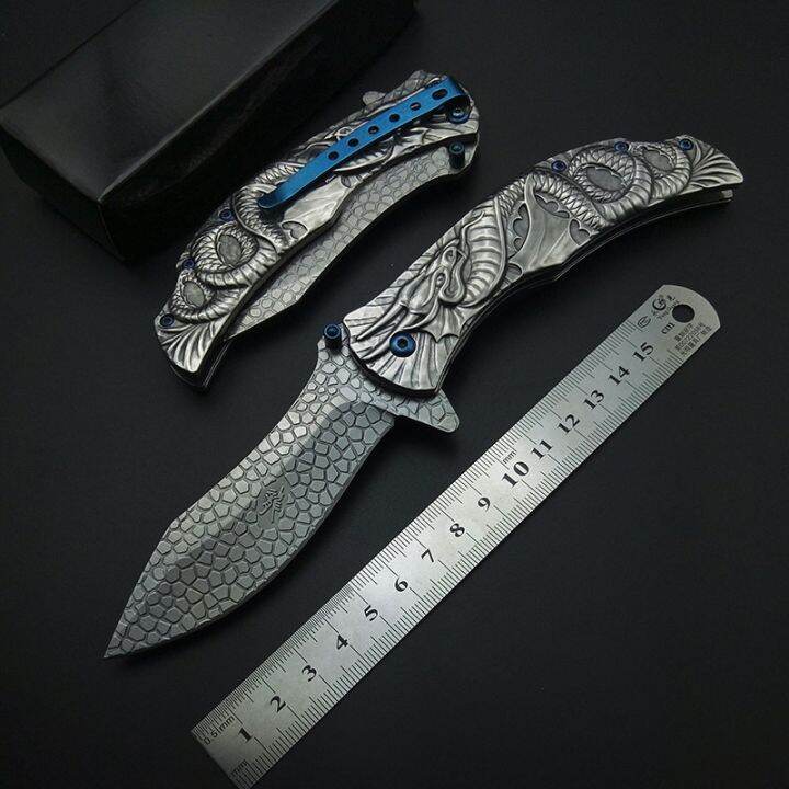 yf-silvery-demon-evil-dragon-snake-carving-3d-folding-with-clip-pocket-knives-all-steel-stainless-cool-for-collection-tool