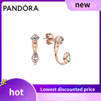 Pandoraˉ earrings Pandoraˉ rose gold geometric shape earrings 288509C01 personality temperament female fashion ต่างหูแพนดอร่า แพนดอร่า โรสโกลด์ ต่างหูรูปทรงเรขาคณิต  บุคลิกภาพ อารมณ์ เพศหญิง