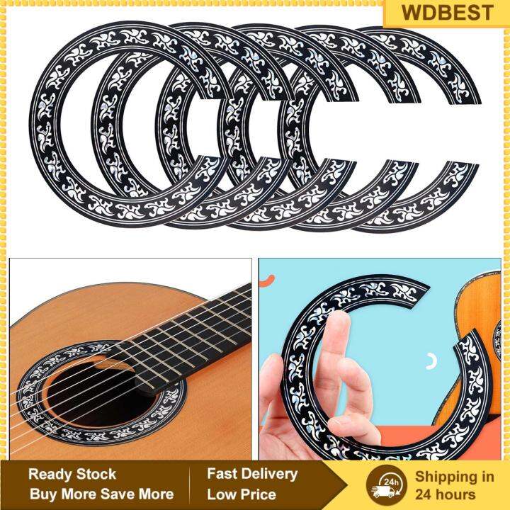 Guita Inlay Osette Soundhole Stickes Fo Acoustic Concet