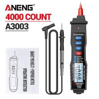 Yingke Aneng มัลติมิเตอร์แบบดิจิทัล A3003เครื่องวัดปากกา4000ชิ้นพร้อมเครื่องมือทดสอบความต้านทานความจุแรงดันไฟฟ้ากระแสตรง/กระแสสลับแบบไม่สัมผัส