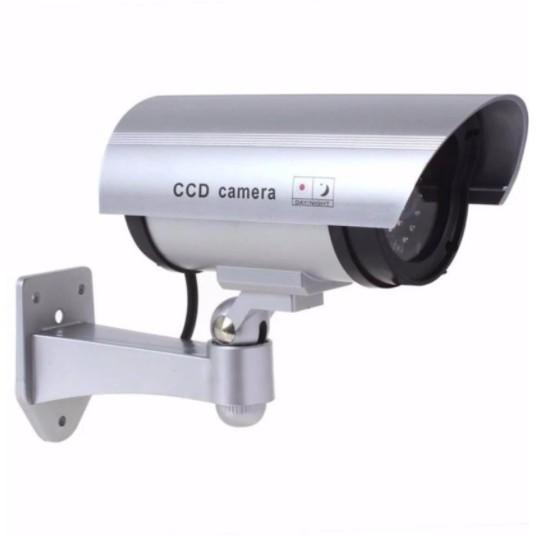 gion-dummy-ir-ccd-security-camera-silver-กล้องหลอก-สำหรับติดหลอกโจรขโมย