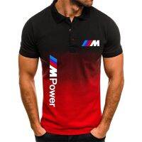 【Mens clothing】โลโก้ BMW M Power พิมพ์ใหม่ผู้ชาย39; S แขนสั้นสีคมชัดเสื้อยืดบุรุษที่มีคุณภาพสูงระบายอากาศป้องกันแสงแดดเสื้อยืด