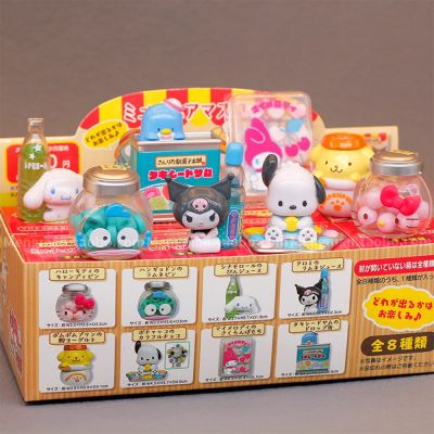 ของขวัญภาพอนิเมะสำหรับเด็กชุดของเล่น Kawaii ร้านขนมวินเทจย้อนยุครูปปั้น Hello Kitty Cinnamoroll